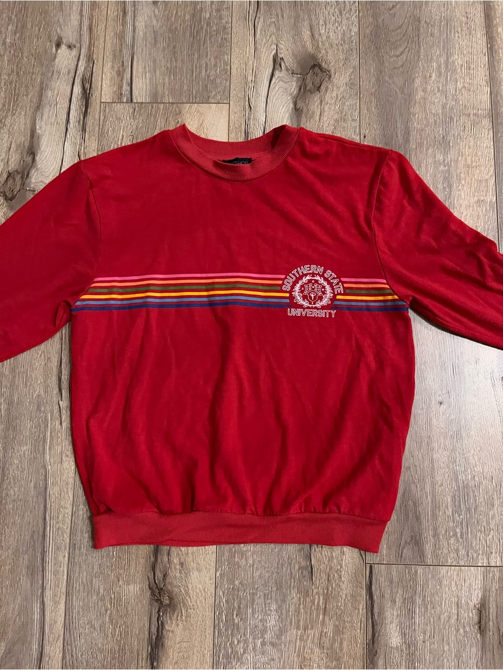 Women’s Topshop Red Crewneck Soft sweatshirt